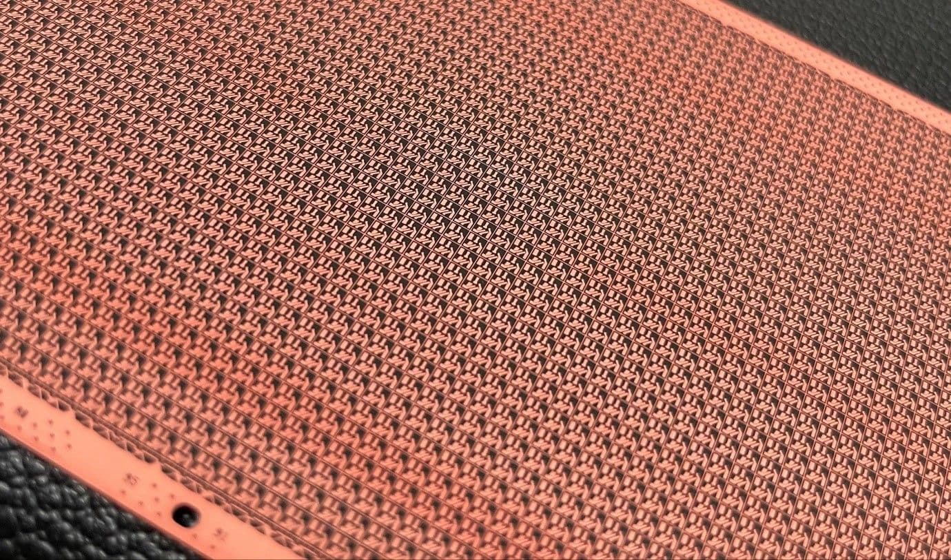 Highly layered magnetic material is compatible with semiconductor packaging